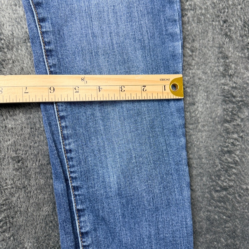 STS Blue Distressed Frayed Hem Ankle Skinny Jeans Denim Womens Size 26 - Picture 8 of 15